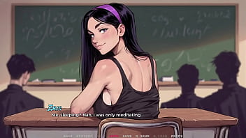 My new girlfriend #01 violet loves to show her big ass & camel toe taboo hentai game