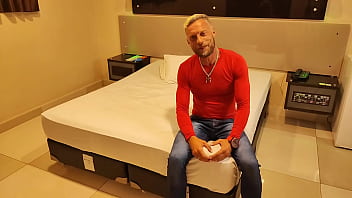 Elisa santos being interviewed in bed with vagninho and taking a nice jet of cum inside her ass and push back