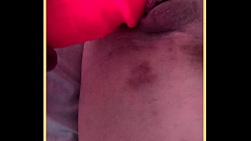 Big toy fun for this wifes shaves pussy