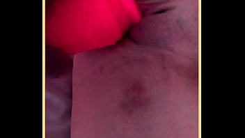 Big toy fun for this wifes shaves pussy