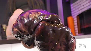 Goddess messy her nylon feet in chocolate close up and squeezing strawberries Goddess messy her nylon feet in chocolate close up and squeezing strawberries