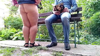 Let your son in law see you pee standing doggy style and give him your dirty warm panties