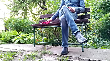 Let your son in law see you pee standing doggy style and give him your dirty warm panties