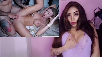 La hermosa modelo se come tres pollas y la llenan de semen