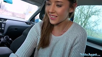 Public agent facial finish for hot czech beauty