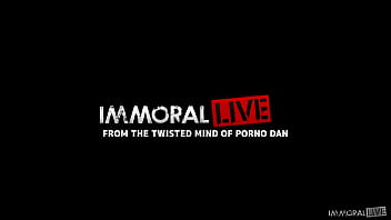 Rimming redhead sniffs cum from noelle easton’s fat ass in first threesome – immoral productions 4k