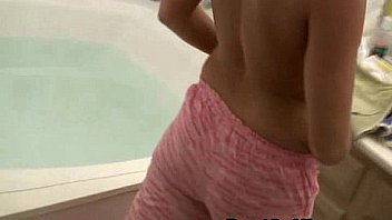 My hot mom filmed naked in the bathroom