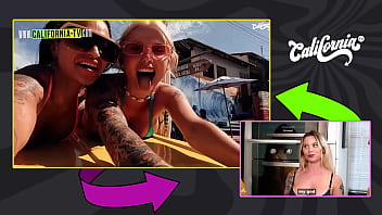 Two hotties getting wet in the kitchen