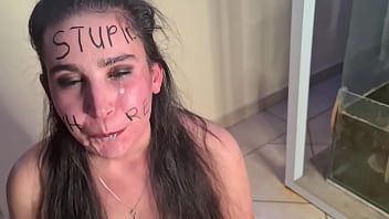 Watch how i degrade this slut of mine body writing face slapping spitting peeing gagging Watch how i degrade this slut of mine body writing face slapping spitting peeing gagging