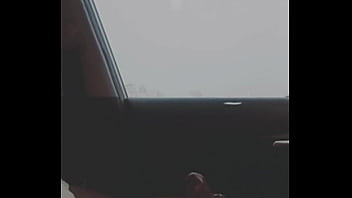 Dick dance outside in vehicle