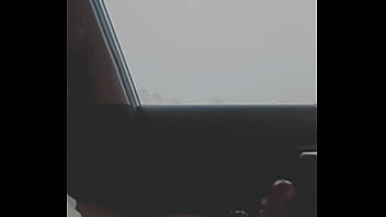 Dick dance outside in vehicle