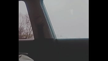 Dick dance outside in vehicle