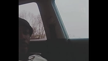 Dick dance outside in vehicle