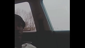 Dick dance outside in vehicle