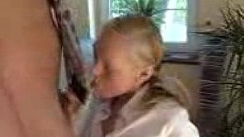 A cute teens first boss lesson