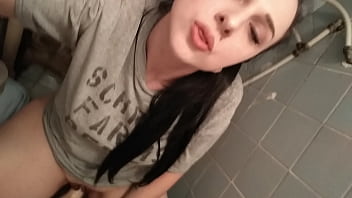 Stuck a dildo and pissed in the toilet