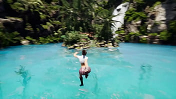 Lara croft learns to climb rocks and huge cocks game
