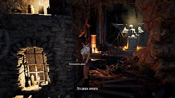 Lara croft learns to climb rocks and huge cocks game
