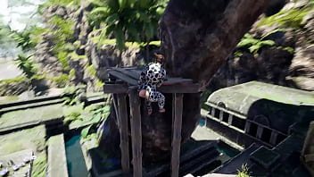 Lara croft learns to climb rocks and huge cocks game