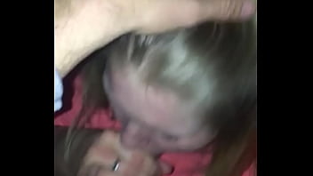 ’s slutty little whore deep throating