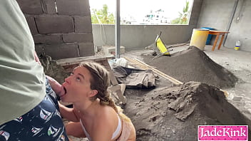 I met this guy on street he took me to construction site and fucked