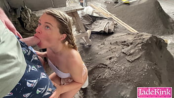 I met this guy on street he took me to construction site and fucked