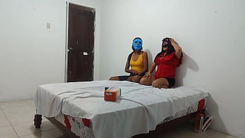 My girlfriend brought her best friend to learn how to give intense blowjobs at home