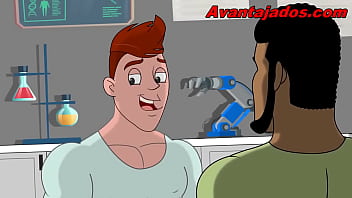 Sacanagem gay com putinhos e robô