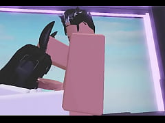 Play MP4 - Roblox emo&sol;bunny girl gives a BWC a boob and a blow job&period;