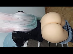 Play MP4 - My horny stepdaughter shows me her big virgin ass in jeans&comma; lifts her ass to receive my huge thick cock eager for anal sex &lpar;Over 18&rpar;