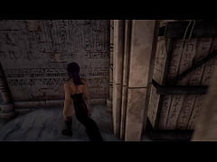 Play MP4 - Lara Croft found a way out of the tomb through her butt&period; 3D Hentai Game