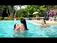 Play MP4 - My friends challenge me to do mischief in the pool&comma; I accept and they make me very horny with the games&period;