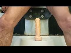 Play MP4 - Mulatto jumps on a dildo and pisses