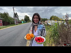 Play MP4 - I asked Farmer girl to show how she grows juicy fruits and vegetables&period;&period;&period;