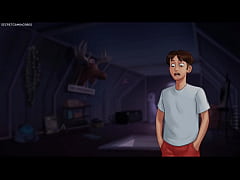 Play MP4 - Summertime Saga By DarkCookie - Horny StepSis was Caught Masturbating in Her Room with a 30cm Monster Dildo