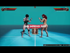 Play MP4 - Luna VS Ruby &lpar;Naked Fighter 3D&rpar;