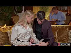 Play MP4 - Big tits applicant blowjobs staff then gets double penetrated