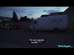 Play MP4 - Public Agent Chanel Kiss lollipop sucker is taken from behind after giving a worldclass blowjob