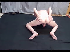 Play MP4 - Sexy Little Busy-Bottom spread Naked on the floor begging to be fucked