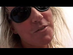 Play MP4 - Blonde milf masturbates with a fake dick but he gives her finger job