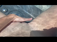 Play MP4 - Italian Big tits Milf Artemisia Love Slow motion Naked outside in the Jacuzzi Pussy Play legs POV