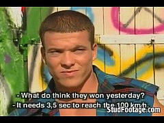 Play MP4 - Biker dudes fuck each other outdors