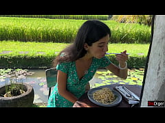 Play MP4 - Cumwalk in Public Cafe Eating Pasta Carbonara with Sperm on Face