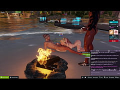 Play MP4 - Je suce deux d&eacute;licieuses bites sur une plage publique &excl;