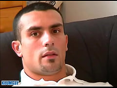 Play MP4 - Huge cock guy gets wanked by us despite of him&colon; Greg