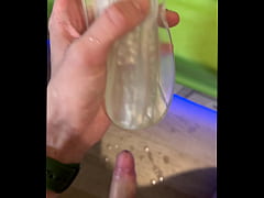 Play MP4 - Big Dick Horny Twink Cumming after Playing With Fleshlight Masturbator&period;